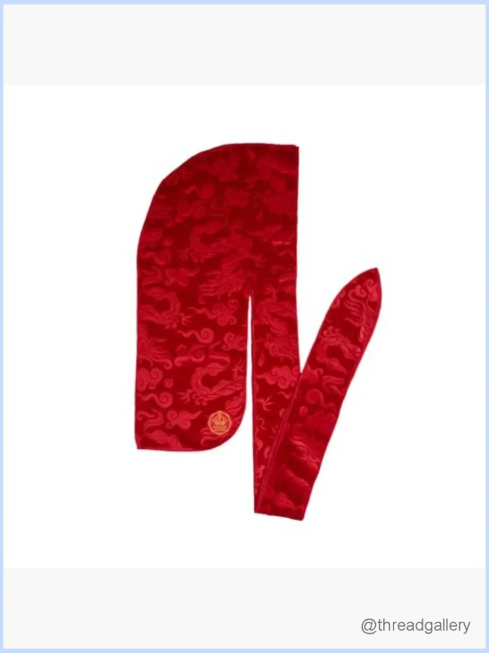 Patterned Velvet Durag, Soft Stretchy Compression for Waves